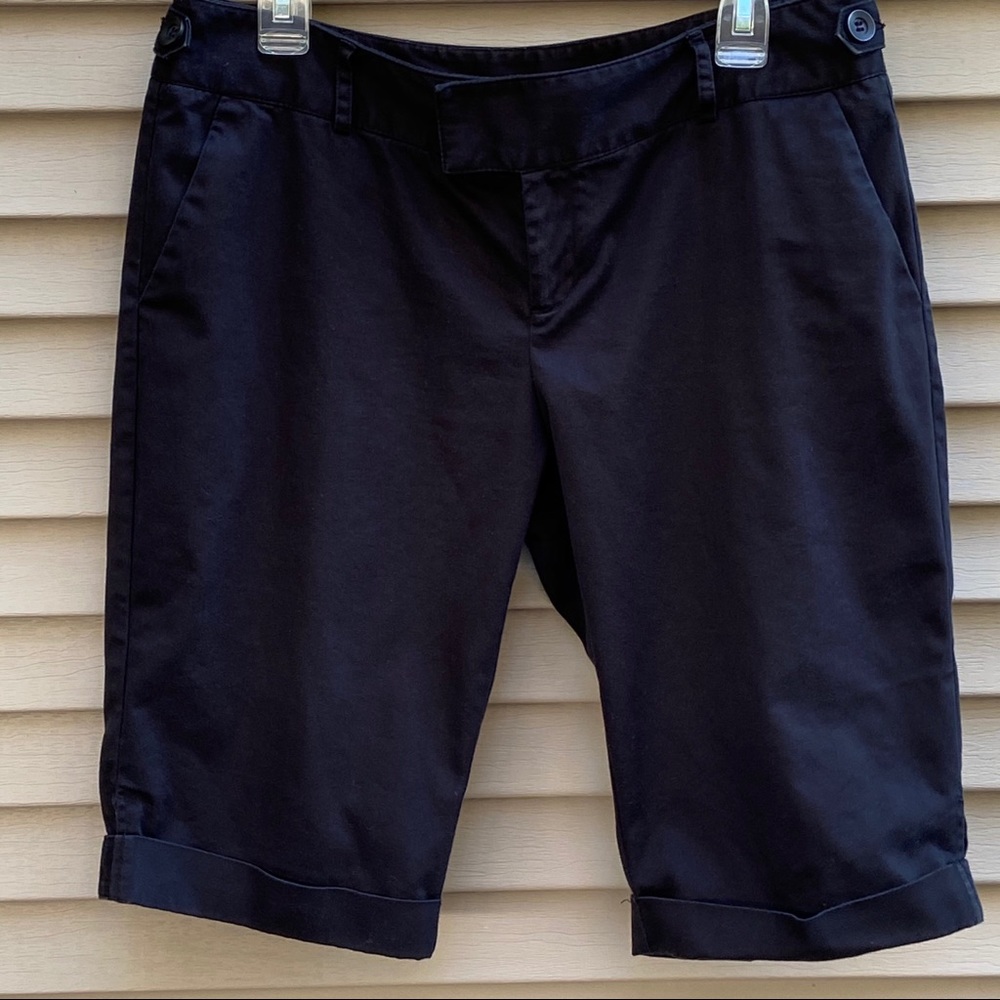 MixIt Stretch cuffed hem bermuda shorts capris